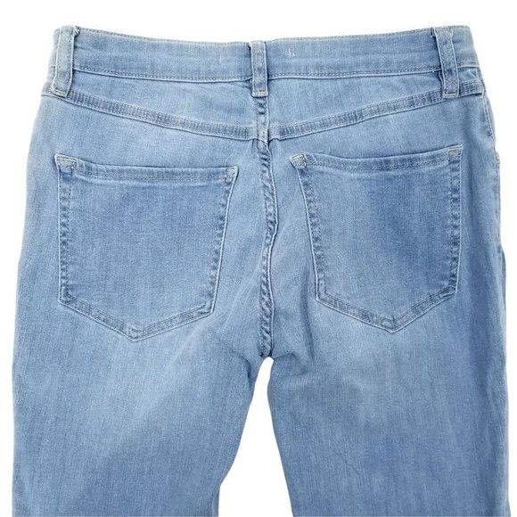 Free People Jeans Light Wash Skinny Distressed Stretch Blue Denim Women Size 27 - Picture 9 of 9